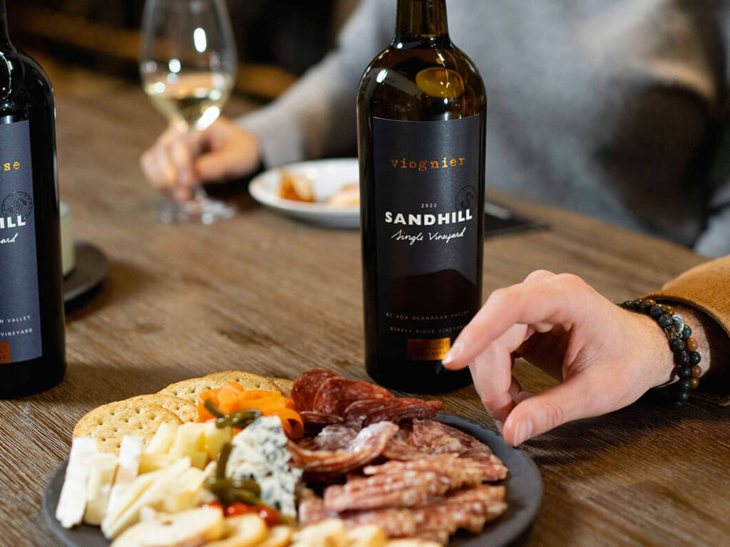 sandhill winery happy hour tastings menu