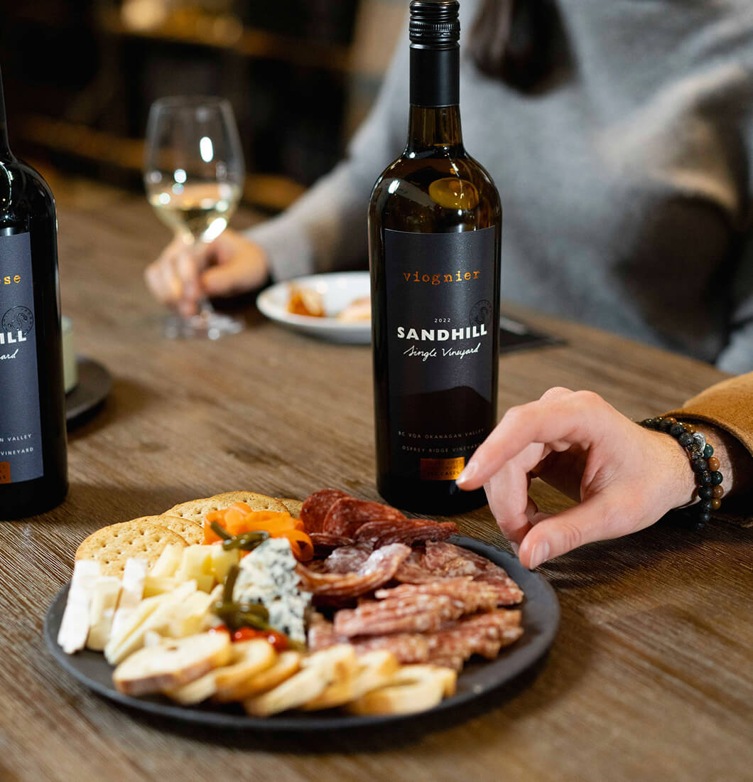 sandhill winery happy hour tastings menu