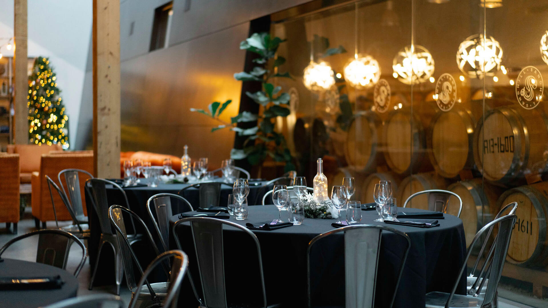 sandhill winery private event table